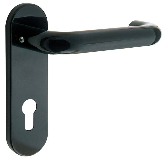 FS-Garnitur Paris FS-K138F/353K Ku.F9005 D/D TS 40-65mm PZ rd DIN L/R HOPPE