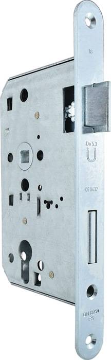 Feuerschutztürschloss 1007PR 24/65/72/9mm DIN re.STA verz.verzinkt STA BEVER