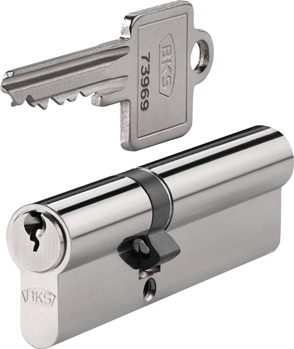 Profildoppelzylinder PZ 8812 40/65mm NuG beids.Anz.Schlü.3 versch.-schl.BKS