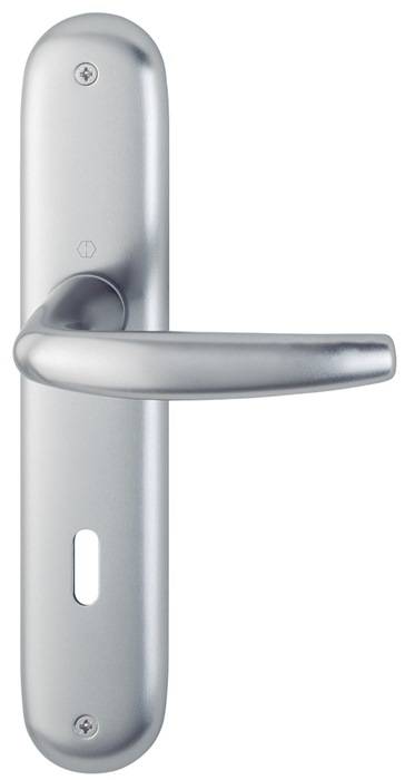 Langschildgarnitur Atlanta 1530/273P Alu.F1 OB 72mm DIN L/R HOPPE