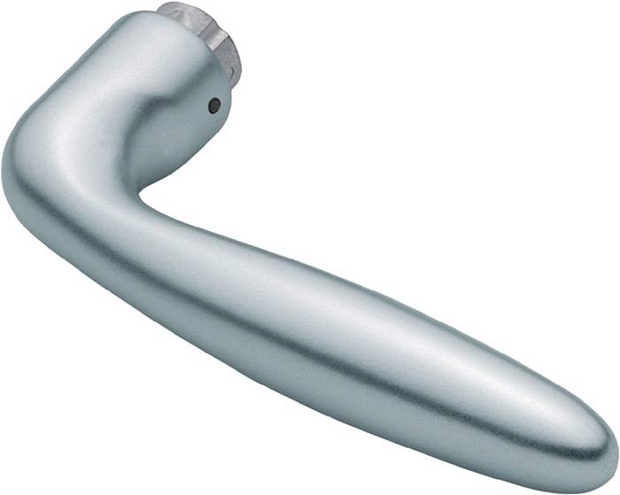 Türdrückerlochteil Verona 1510 Alu.F1/naturf.4-KT.8mm DIN L/R HOPPE