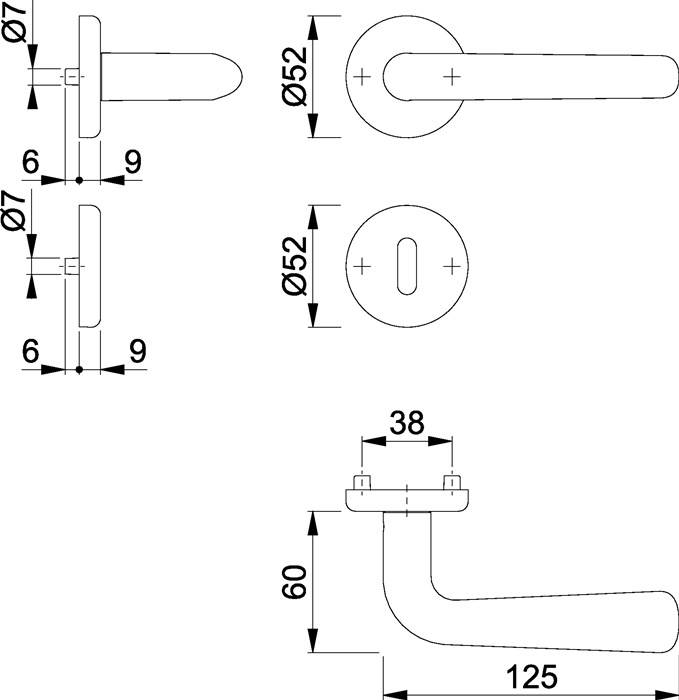 Rosettengrt.Hel.E1730Z/17KV/17KVS VA F69 rd.OB DIN L/R D/D HOPPE