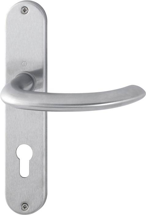 Langschildgarnitur Mar.E1138Z/302 VA F69 PZ 72mm DIN L/R HOPPE