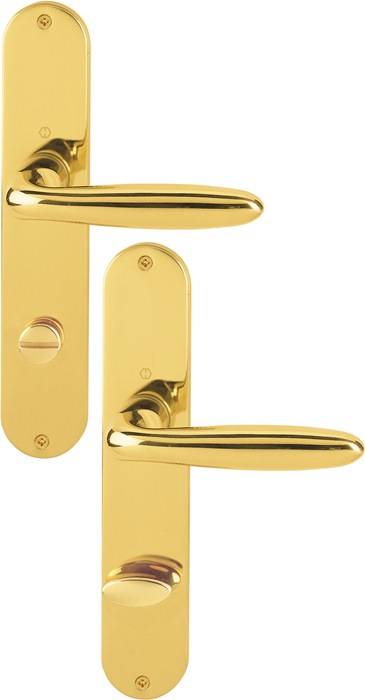 Langschildgarnitur Verona M151/302 MS F71 SK/OL 78mm DIN L/R HOPPE