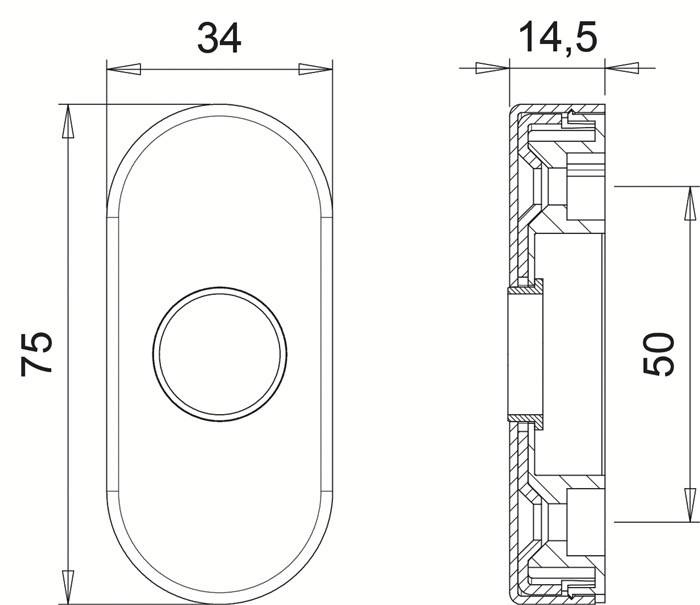 Dr.-Ros.2033/0000 Alu.F1 Schildst.14,5mm rd.ov.EDI