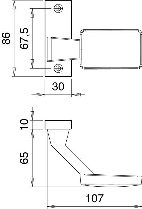 Türknopf 1385/0000 Alu.F1 Aufnahme 8mm gekr.EDI