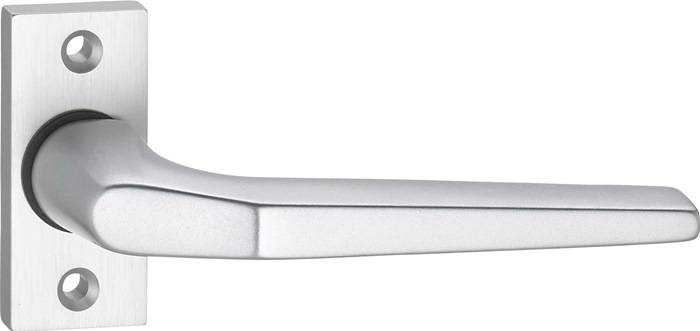 Profiltürdrückerlochteil 3314/0000 Alu.F1 ktg.8mm gekr.EDI