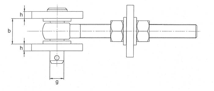Verstellbares Torband 135x19x44x120x25x45x12x6mm STA roh Btl.GAH