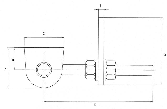 Verstellbares Torband 135x19x44x120x25x45x12x6mm STA roh Btl.GAH
