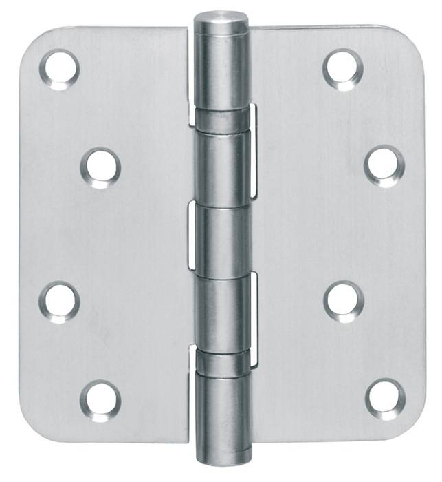 Kugellagertürscharnier VA rd 102x102mm DIN L/R ma ausziehb.Stift INTERSTEEL