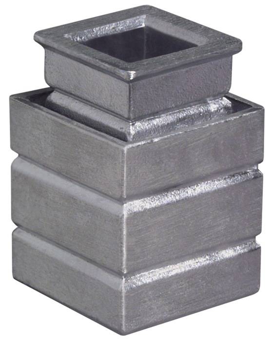 Steinbuchse f.Vierkantstangen 13mm Gusseisen 2-tlg.DENI