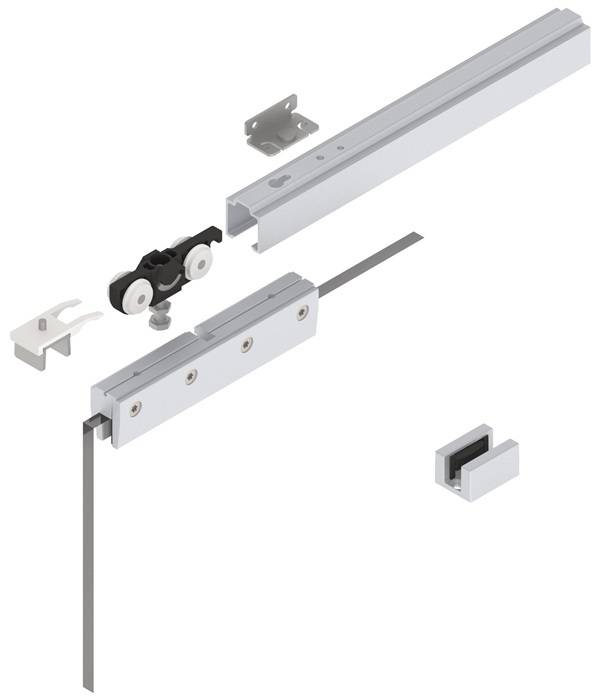 Schiebesyst.73 80kg GLT ESG 8/10mm Kompletts.HELM