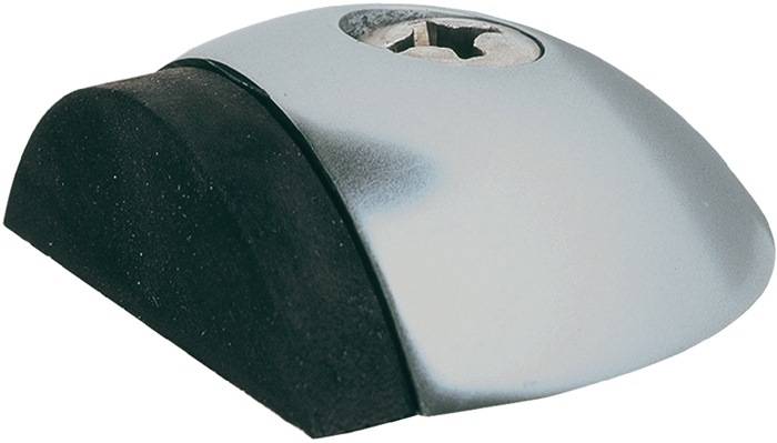 Türpuffer 2001.31 H.18mm Alu.silberf.elox.Dübelmontage KWS