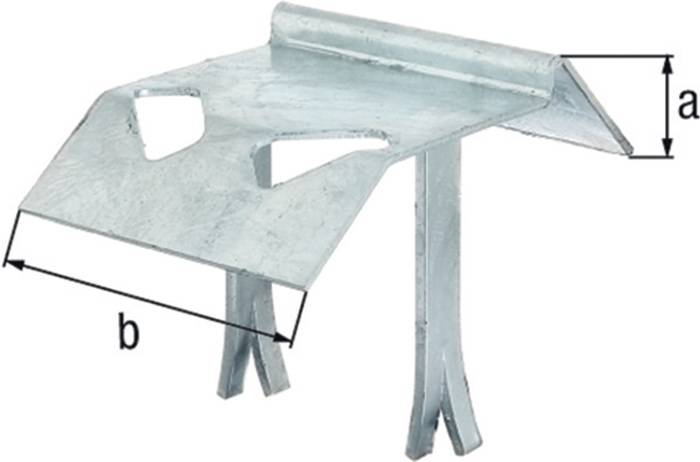 Auflaufstütze Typ 321 STA TZN angeschw.Mauerkrallen 125mm GAH