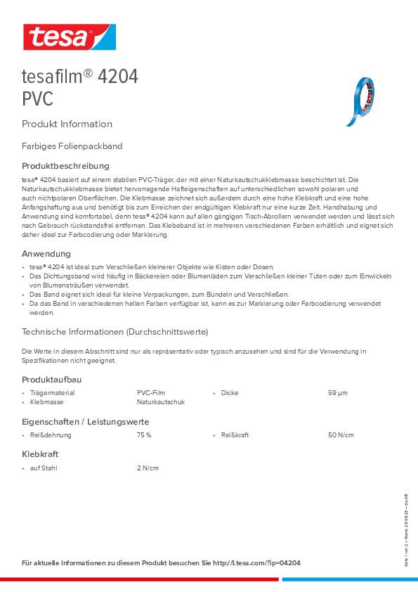 Klebeband tesafilm® 4204 farblos L.33m B.15mm Rl.TESA 10 Stück