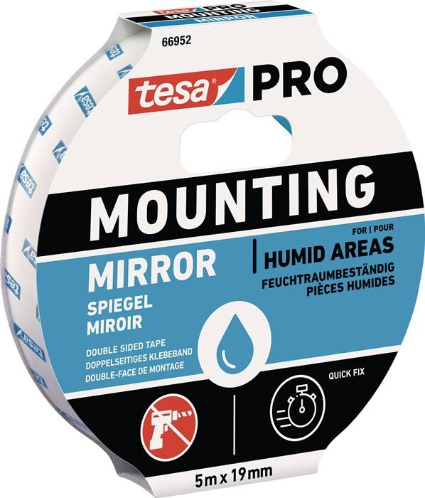 Montageband Mounting PRO Spiegel 66952 weiß L.5m B.19mm TESA 10 Stück