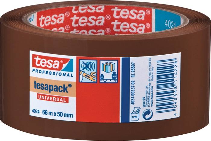 Verpackungsklebeband PP tesapack® 4024 chamois L.66m B.50mm Rl. 6 Stück