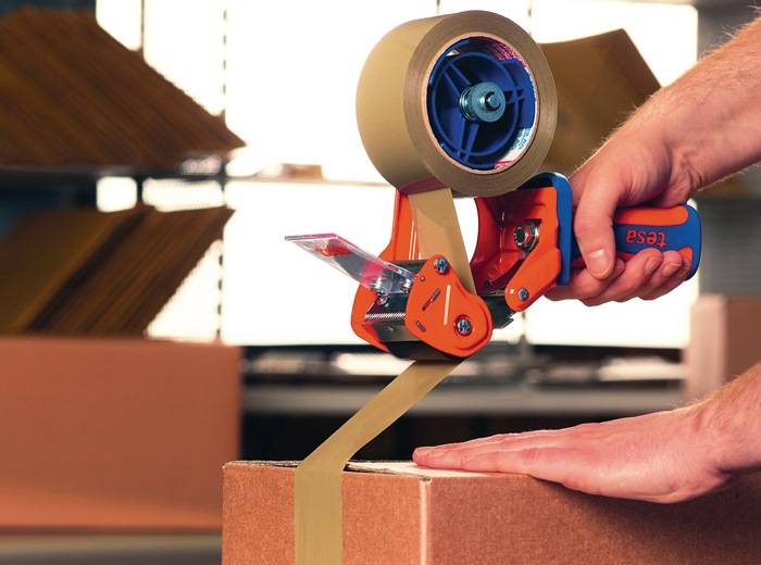 Verpackungsklebeband PVC tesapack® 4124 farblos L.66m B.50mm Rl.TESA 6 Stück