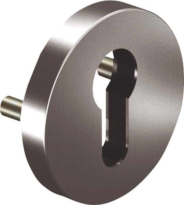 Schlüsselrosette 6612 PZ AL Alu.F1 Schildst.9mm PZ rd.OGRO