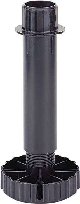 Sockelverstellfuß Korrekt Ku.schwarz 130mm Bereich -6/+30mm HETTICH 10 Stück