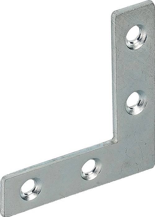 Flachwinkel L.75x75mm B.12mm S.1,5mm STA blau verz.VORMANN