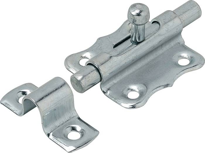 Grendelriegel L.35mm B.35mm STA blau verz.VORMANN 20 Stück