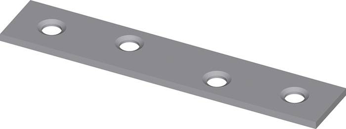 Verbindungsblech L.50mm B.15mm S.1,8mm STA galv.blau verz.HOHAGE