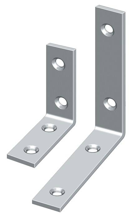 Bastlerwinkel L.30mm B.10mm S.1,8mm STA galv.gelb verz.schmal HOHAGE 50 Stück