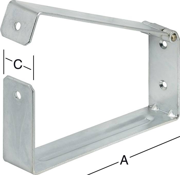 Leiter- u.Geräteh.L.200mm H.90mm B.40mm VORMANN 2 Stück