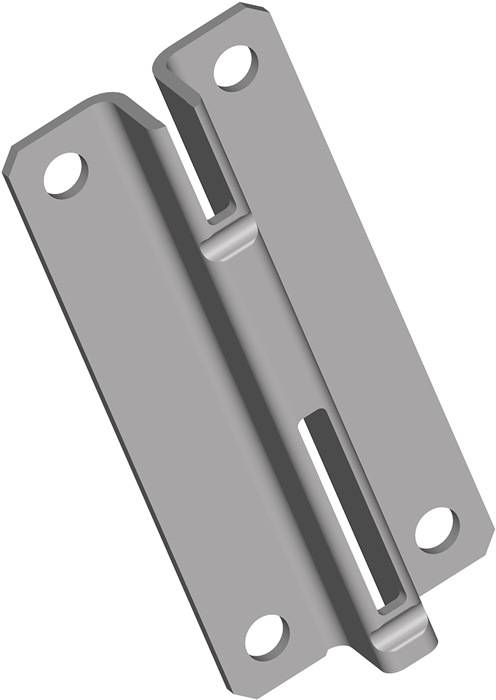 Kurzschiene 10005 L.70mm weiß STA einreihige Lochung PA ELEMENT SYSTEM 5 Stück