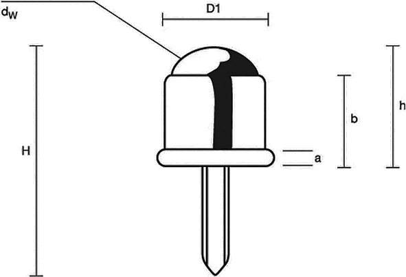 Kugelrolle Stahlkugel D.23mm STA verz.Trgf.12kg BS ROLLEN