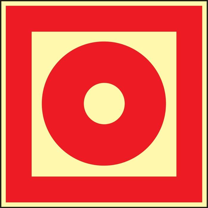 Brandschutzzeichen BGV A8 L148xB148mm Brandmelder Folie