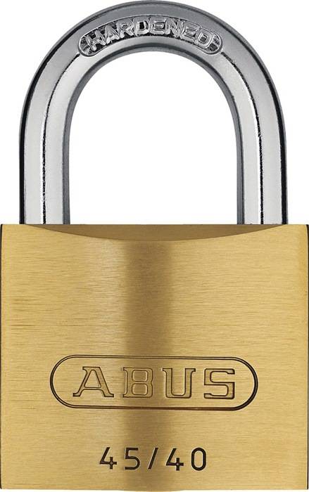 Zylindervorhangschloss 45/40 Schlosskörper-B.39mm MS versch.-schl.ABUS