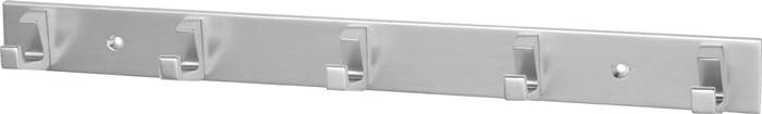 Handtuchhakenleiste 5 Hak.H.35mm L.360mm Alu.silberf.elox.A.33,5mm HERMETA