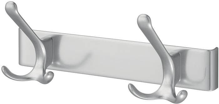 Huthakenleiste 0822-0822 2 Hak.A.96mm LM silberf.elox.H.102mm HERMETA