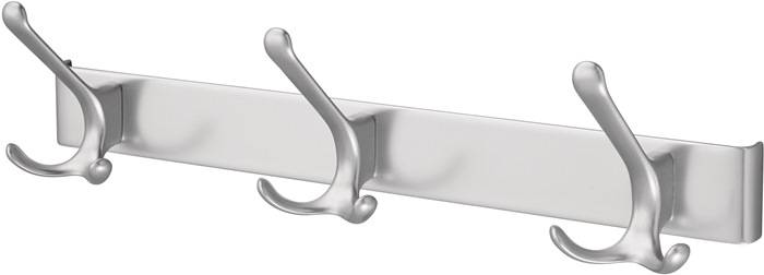 Huthakenleiste 0822-0823 3 Hak.A.96mm LM silberf.elox.H.102mm HERMETA