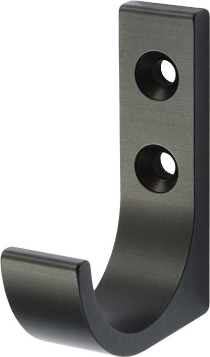 Mantelh.0149 einfach A.51,5mm Alu.schwarz ku.-besch.H.65mm HERMETA