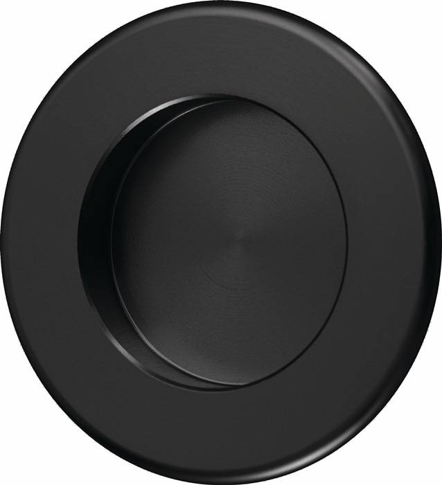 Muschelgr.Alu.schwarz pulv.rd.EL.-D.35mm HERMETA