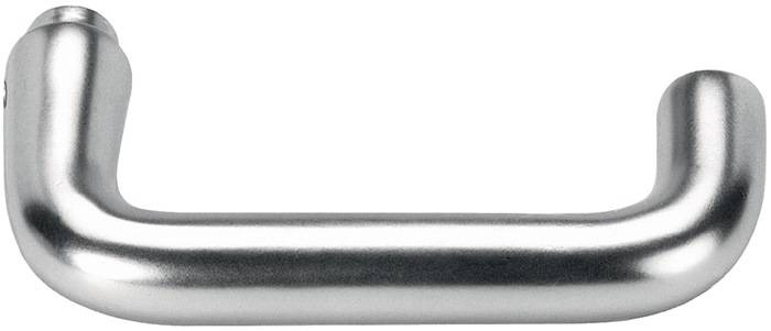 Türdrückerlochteil 475L LM F1/silberf.Schlosskästen ger.VK 8mm AMF