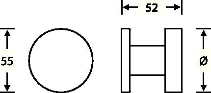 Türknopf 23 0829 0005 Alu.0105 Aufnahme 8mm ger.FSB