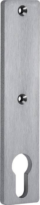 Zylinderkurzschild 427Z VA ma o.Drückerloch PZ 72mm AMF