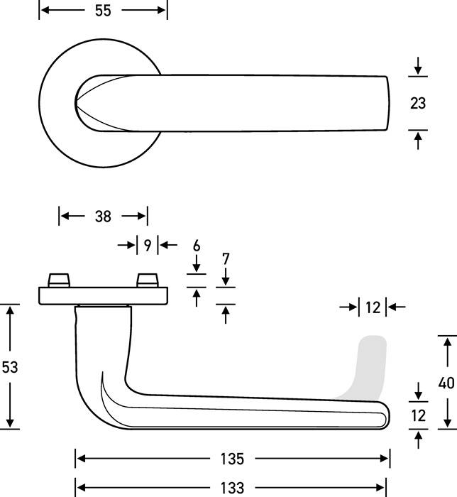 Rosettengrt.12 1267 Alu.0105 rd.PZ DIN L/R fl.D/K FSB