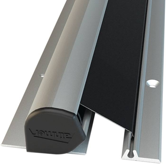 Fingersch.Rollo NR-25 L.1925mm BG silberf.Rollo schwarz ATHMER