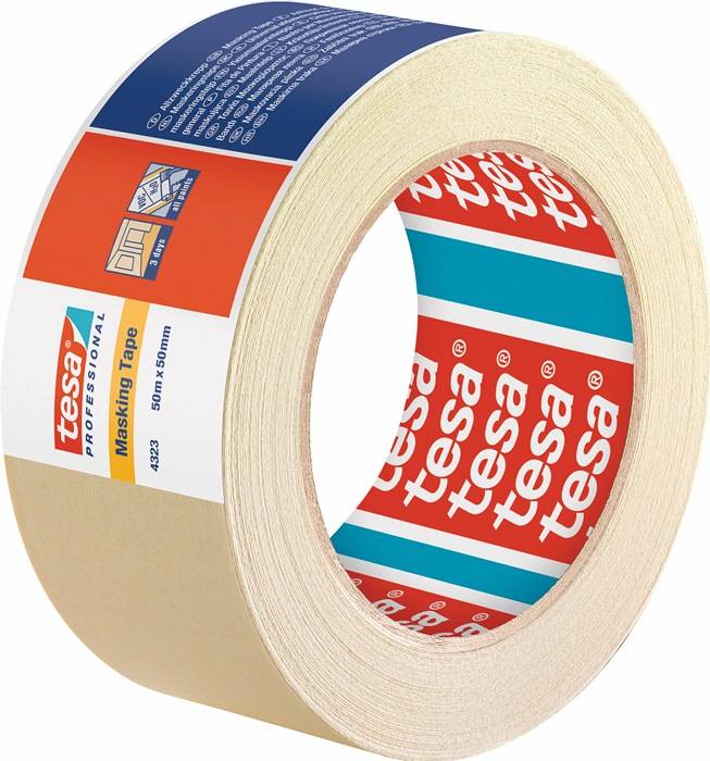 Kreppband 4323 leicht gekreppt hellbeige L.50m B.50mm Rl.TESA