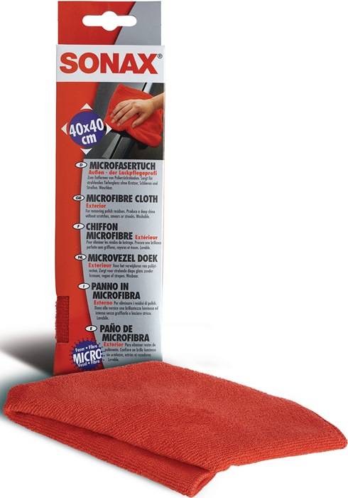 MicrofaserTuch rot L400xB400mm SONAX 6 Stück