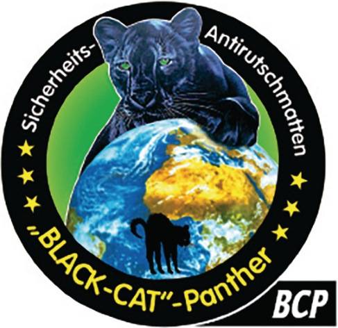 Sicherheitsantirutschmatte BLACK-CAT Panther -BCP- L0,6m B0,8m D4,5mm