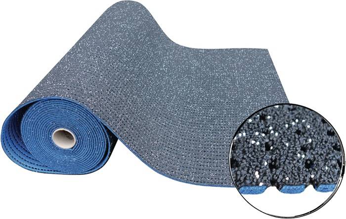 Sicherheits-Bodenbelagsmatte BLACK-CAT Permagrip -BCG- B.1,2m L.2,5m D.8mm blau