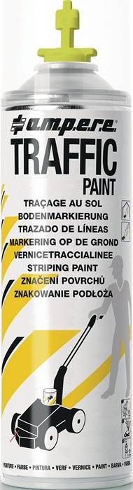 Bodenmarkierspray TRAFFIC PAINT 500ml gelb AMPERE 12 Stück