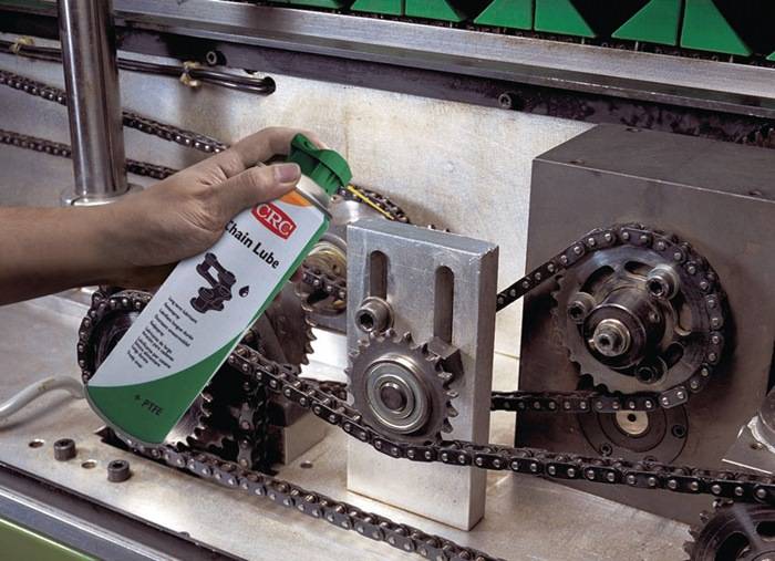 Kettenspray CHAIN LUBE bräunlich NSF H1 500 ml Spraydose CRC 12 Dosen