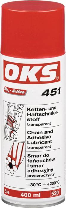 Ketten- u.Haftschmierstoff OKS 451 400ml transp.Spraydose OKS 12 Dosen